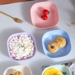 10Pcs Mini Snack Plates with Stand - Image 2