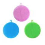3Pcs Silicone Cleaning Brushes Soft Silicone Scouring Pad - Image 3