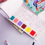 12 Pages Pocket Watercolor Painting Book for Kids - Image 4