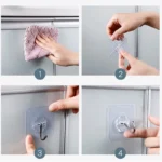 30 Pcs Strong Self Adhesive Transparent Wall Hanging Hooks - Image 3