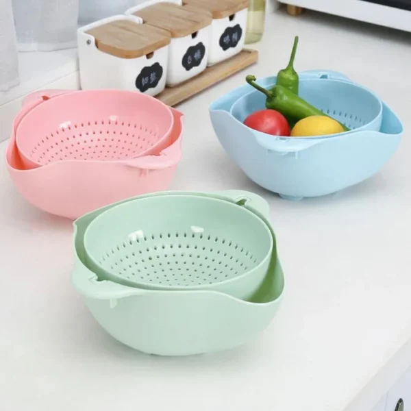 Multi-functional Double Layer Drain Basket