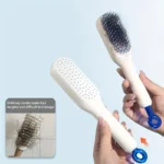 4 In 1 Self Cleaning Hair Brush Comb - Image 2