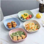 5 Pcs Microwaveable Plates Nut Cake Snack Dessert Storage Tray - Image 2
