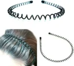 2PC Metal Hair Band For Men Womens