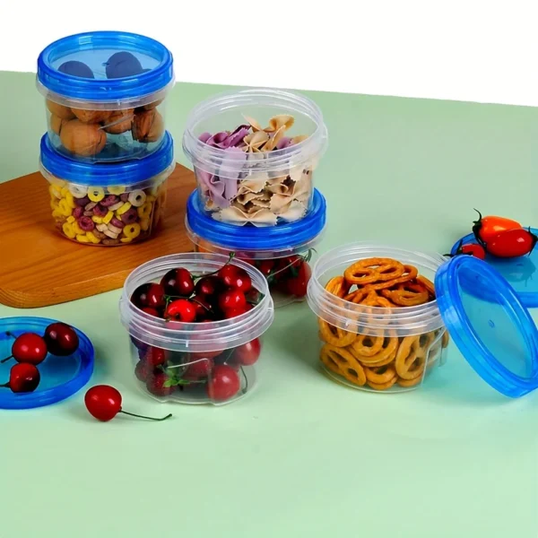 Pack Of 3 - Cute Multi-Color Mini Storage Jars