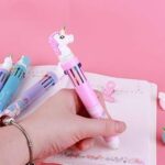 1 Pcs Unicorn 10 in 1 MultiColor Ball Point Pen - Image 2