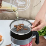 1.4L Kitchen Stainless Steel Kitchen Oil Filter Pot - Image 2