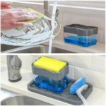 Liquid Soap Pump Dispenser With Sponge Holder - Image 4
