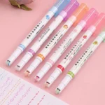 6Pcs Multi-Shaped Highlighting Roller Pens - Image 2