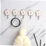 5-Piece Floral Wall Hook Set - Image 3