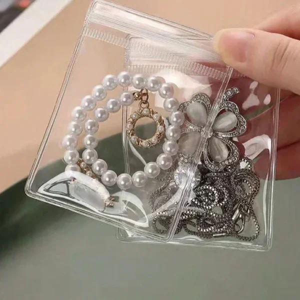 5 Pcs Transparent Storage Jewelry Pouches