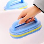 High Quality Plastic Handle Grip Multipurpose Cleaning Sponge Brush - Image 3