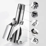 Mini Portable Stainless Steel Manual Nose Hair Trimmer - Image 4