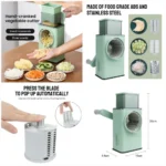 6 In1 Multi Functional Vegetable Slicer Shredder Cutter Peeler Kitchen Chopper - Image 3