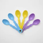 6PC Plastic Ice-cream Feeding Spoon For Kids - Image 3