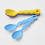 6PC Plastic Ice-cream Feeding Spoon For Kids - Image 2