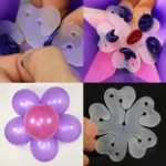 6Pcs Flower Shape Balloon Clip - Image 2