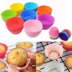 6pc Silicone Cupcake Mould Set(Random Shape) - Image 2