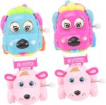 1 Pcs Wind-Up Friction Cute Puppy Toy Car(Random Colour) - Image 4