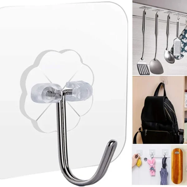 10Pcs Wall Adhesive Hooks