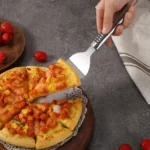 Stainless Steel Triangle Pizza Cake Spatula Cutter - Image 2
