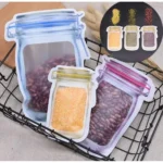 3pcs Reusable Jar Shape ZipperLock Bags - Image 3