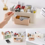 1Pcs Multifunctional Cosmetic Storage Box with Single Drawer - Image 2