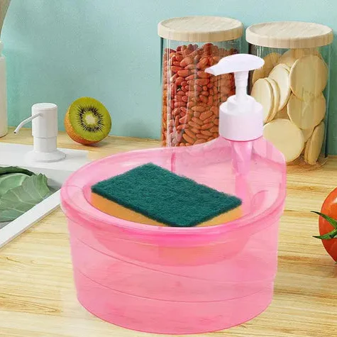 Dish Soap Dispenser With Sponge