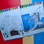 Avengers Colouring Book With Stickers(Random Characters - Image 2