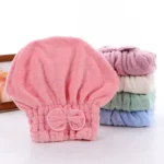 Super Absorbent Turban Hair Towel Cap - Image 2