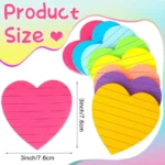 Heart Shaped Transparent Sticky Notes - Image 2