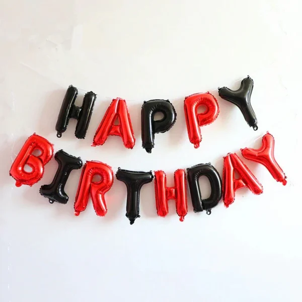 Happy Birthday Foil Banner Balloons For Birthday Party Decorations