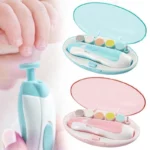 Electric Baby Nail Trimmer with 6 Grinding Heads and LED Light for Babies - Image 2