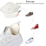 1Pairs Heel Insoles Patch Pain Relief Anti-wear Cushion Pads. - Image 2