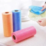 Kitchen Dish Wash Reusable Cleaning Wipe Cloths Sheet Roll - Image 3