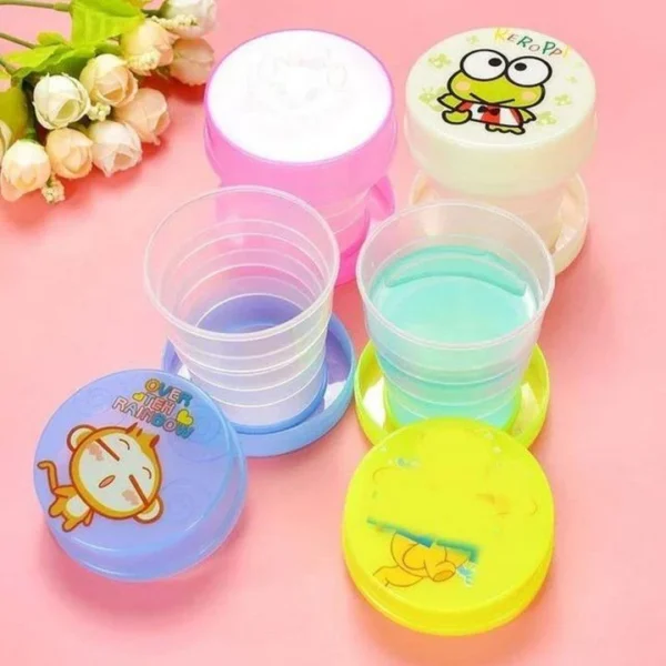1Pcs Portable Printed Plastic Foldable Magic Cup for kids