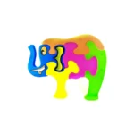 Personalized Elephant Educational Puzzle For Kids - Image 3