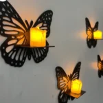 Set of 3 Wooden Butterfly Decorations - Image 3