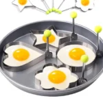 4 Pcs Stainless Steel Fried Egg Molds - Image 2