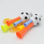 Three Tone Mini Kids Plastic Football Horn Toy - Image 3