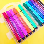 Pack Of 12 Washable Triangle Colour Markers - Image 3