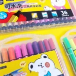 Pack Of 12 Washable Triangle Colour Markers - Image 2