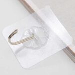 30 Pcs Strong Self Adhesive Transparent Wall Hanging Hooks - Image 2