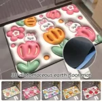 Soft Non Slip Multi Flower Design 3D Door Entrance Mat(Random Design) - Image 2