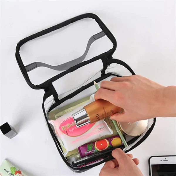 Waterproof Transparent PVC Cosmetic Storage Organzier Bag
