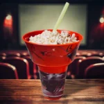 2 In 1 Snack Bowl With Straw Drink Glass - Image 2