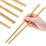 Pack of 5 Pairs - Reusable Chinese Bamboo Chopsticks - Image 2