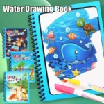 Magic Water Quick Dry Coloring Doodle Reusable Book - Image 2