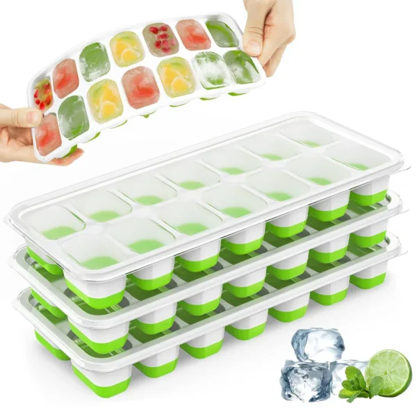 14 Cube Ice Tray With Silicone Base