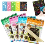1Pcs Scratch & Sketch An Activity Book For Kids (10 Pages Each Book)